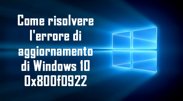 0x800f0922 windows 10