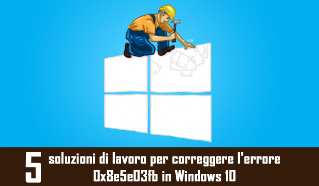 errore 0x8e5e03fb windows 10