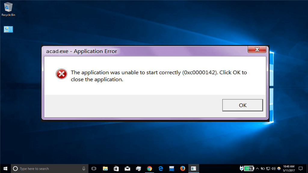 unable to create error 61