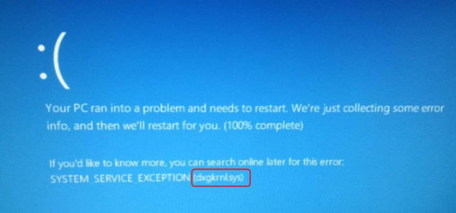 Come risolvere l’errore BSOD Dxgkrnl.sys su Windows 10