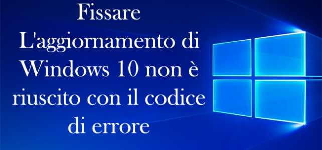 Fissare L’aggiornamento di Windows 10 non è riuscito con il codice di errore 0xc1900107 Fissare L’aggiornamento di Windows 10 non è riuscito con il codice di errore 0xc1900107