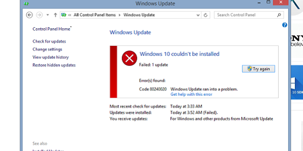 Superiore 7 Di lavoro soluzioni riparare Windows 10 Aggiornare Errore 80070002