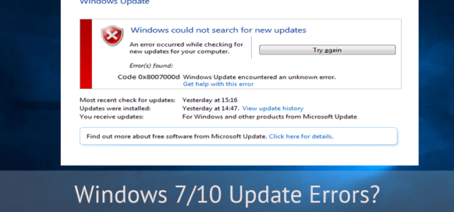 5 Lavoro Soluzioni per risolvere il codice di errore 0x8007000d in Windows 10