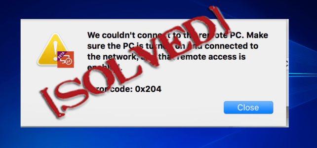 Top 6 Facile Correzioni di Errore del desktop remoto 0x204 su Windows 10